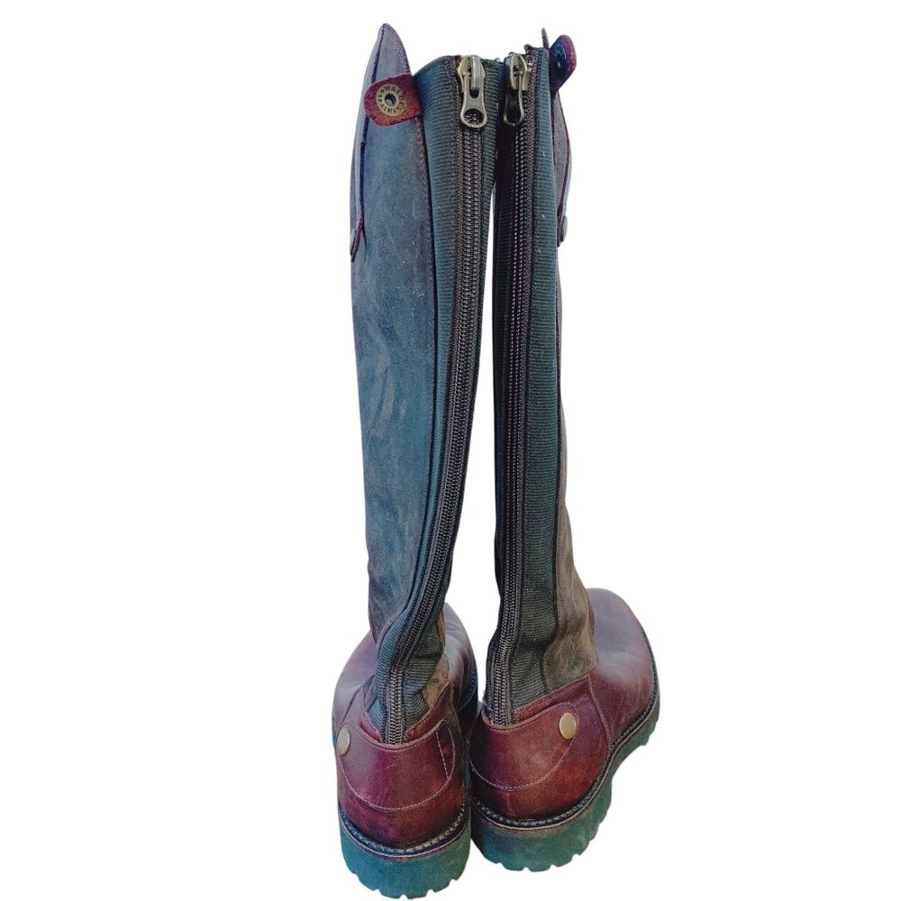 Penelope Chilvers Brown Tall Leather Boots Size 8 - Picture 3 of 5